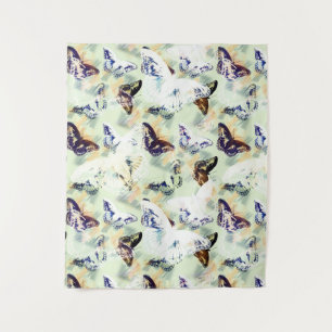 Lieblicher Schmetterling stilvoll farbenfroh Wandteppich