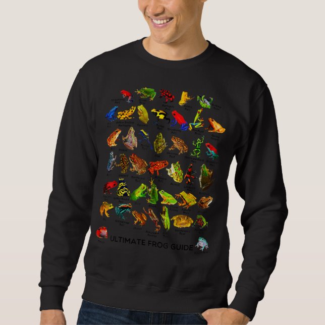 Lieblicher Ultimate Frog Guide Funny Frog Lover Fr Sweatshirt (Vorderseite)