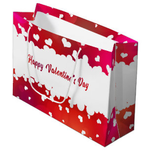 Lieblicher Valentinstag Herzchen große Geschenktas Geschenktüte