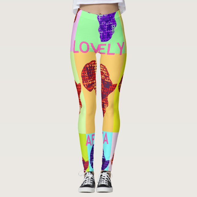 Liebliches Afrika Leggings (Vorderseite)