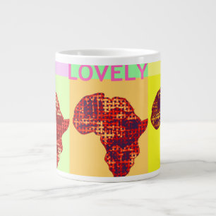 Liebliches Afrika Zuhause Drink Jumbo Kaffee Mugs Jumbo-Tasse