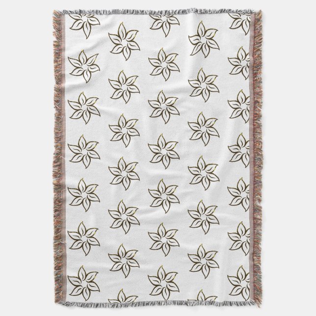 Liebliches Blumengeflecht Decke (Vorderseite Vertikal)