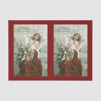 Liebliches Engel- und Santa-Zartpapier Seidenpapier