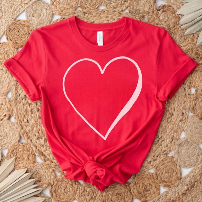 Liebliches Heart Red Shirt, Valentines Geschenk fü T-Shirt (Von Creator hochgeladen)