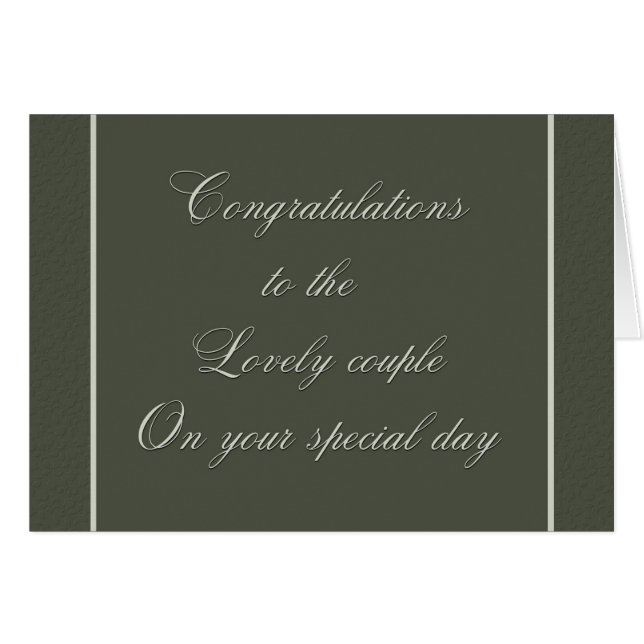 Liebliches Hochzeitspaar (Vorderseite (Horizontal))