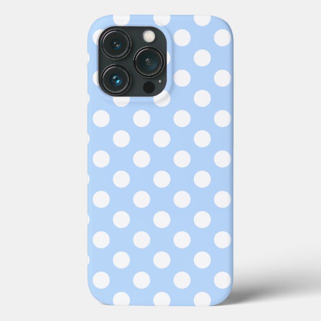 Liebliches Muster pastellfarbener und weißer Polka Case-Mate iPhone Hülle (Rückseite)