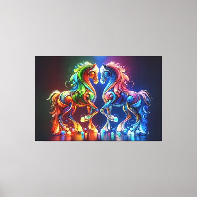 Liebliches Pferd Leinwanddruck (Vorderseite)