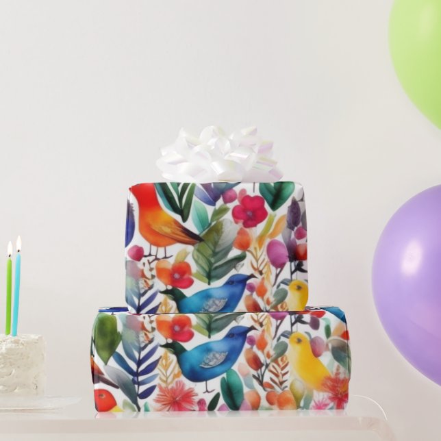 Liebliches rosa Blume Wrapping Paper Geschenkpapier (Partygeschenke)