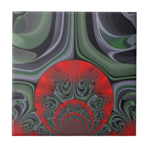 Liebliches rotes Aurora-Kunstposter Fliese