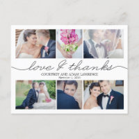 Liebliches Schreiben Hochzeit Dankeschön Karte - W