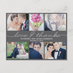 Liebliches Schreiben Hochzeitsfeier Foto Danke Kar