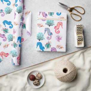 Liebliches Seepferd Wrapping Paper Geschenkpapier