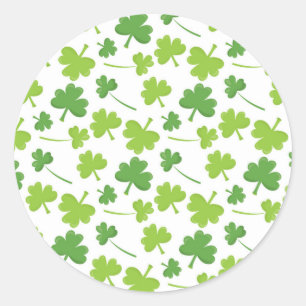 Liebliches Thema des St. Patrick Runder Aufkleber
