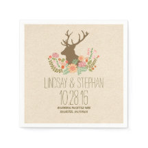Liebliches und romantisches Hirschhochzeitpapier N