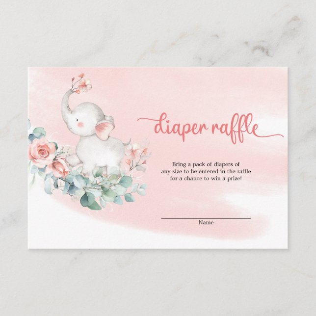 Liebling-Elefant-Eukalyptus-Windelraffinerie Begleitkarte (Vorderseite)