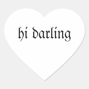 Liebling Herz-Aufkleber