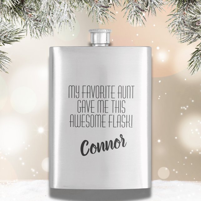 Liebling Nephew von Tante Classic Flachmann (Von Creator hochgeladen)