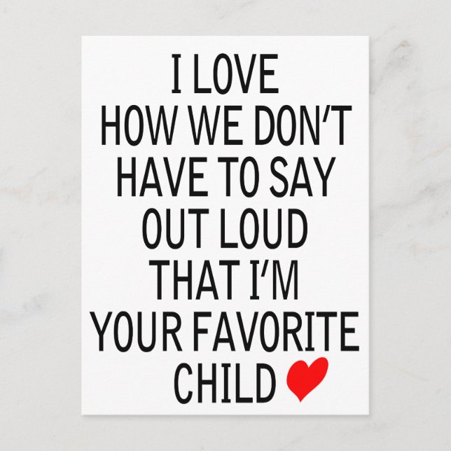 Liebling Postkarte (Vorderseite)