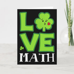 Liebling Shamrock Mathelehrer Lustiger St. Patrick Karte