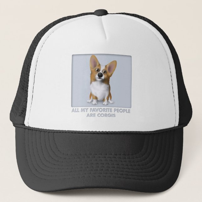 Liebling Walisercorgi-1 Truckerkappe (Vorderseite)