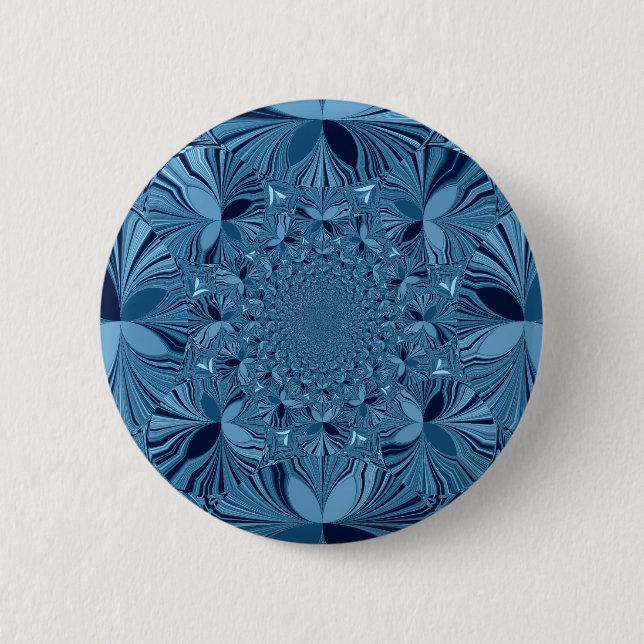 Lieblings Blau Button (Vorderseite)