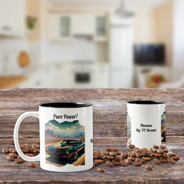 Lieblings-Car-Coffee-Tasse Zweifarbige Tasse (Von Creator hochgeladen)