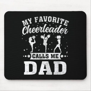 Lieblings-Cheerleader nennt mich Papa am Vatertag Mousepad