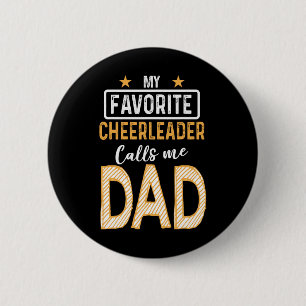 Lieblings-Cheerleaderin nennt mich Dad Cheerleadin Button