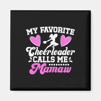 Lieblings-Cheerleaderin nennt mich Mamaw Cheer Mam Magnet