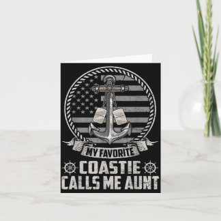 Lieblings Coastie ruft Tante Flagge Küstenwache Karte