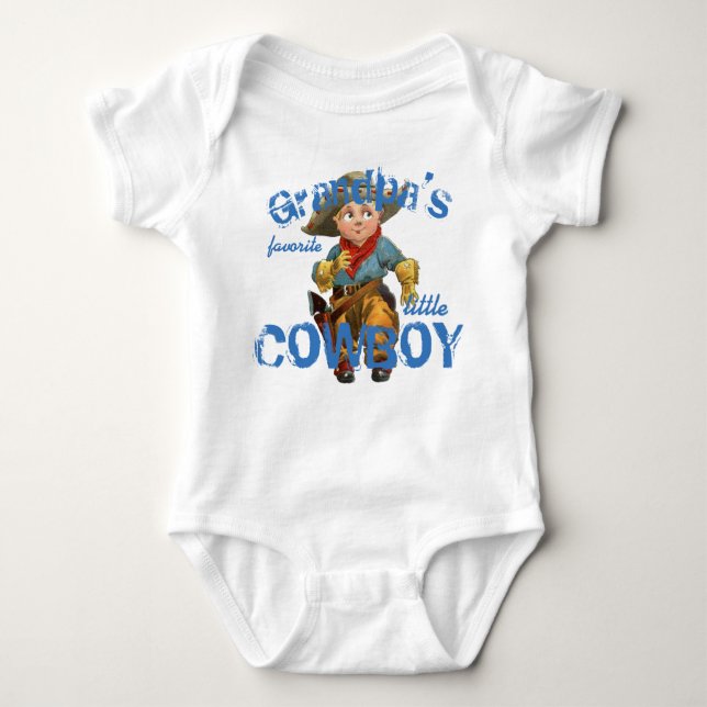 Lieblings-Cowboy-Anzug Baby Strampler (Vorderseite)