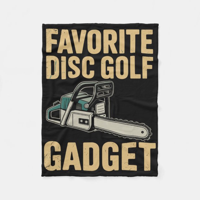 Lieblings-Disc-Golf-Gadget Lustiges Disc Golf _1  Fleecedecke (Vorderseite)