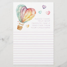 Lieblings-Familientradition-Duschkarten