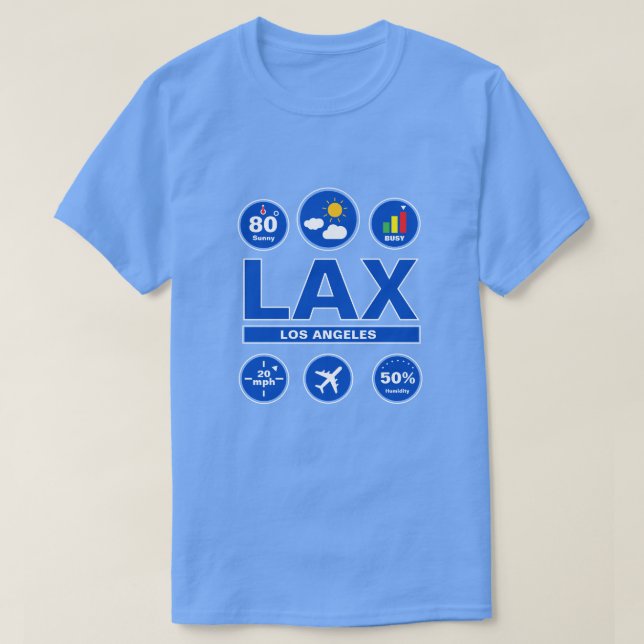 Lieblings-Flughafencode-Wetter-T-Shirt T-Shirt (Design vorne)