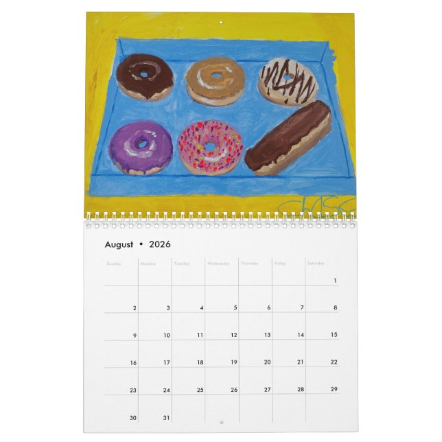 Lieblings-Foods-Kalender Kalender (Aug 2026)