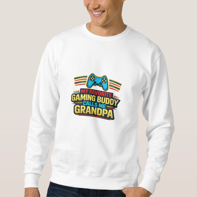 Lieblings-Gaming-Kumpel nennt mich Opa – Retro Gam Sweatshirt (Vorderseite)