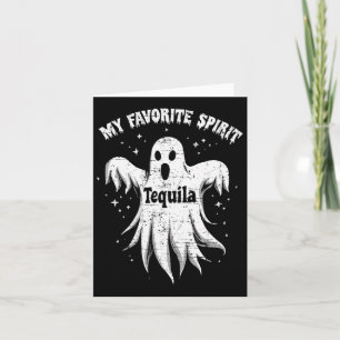 Lieblings-Geist Tequila Drink Ghost Halloween C Karte