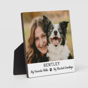 Lieblings-Hallo Hardest Goodbye Pet Hund Memorial Fotoplatte