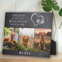 Lieblings-Hallo Hardest Goodbye Pet Memorial Fotoplatte