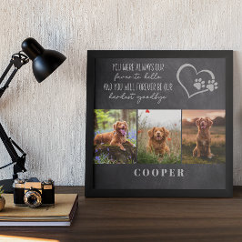 Lieblings-Hallo Hardest Goodbye Pet Memorial Poster