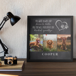 Lieblings-Hallo Hardest Goodbye Pet Memorial Poster