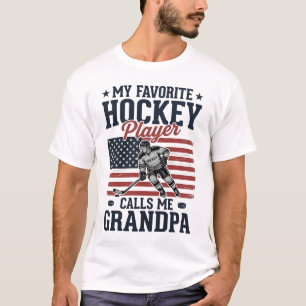 Lieblings-Hockeyspieler nennt mich Opa Vintage-Shi T-Shirt