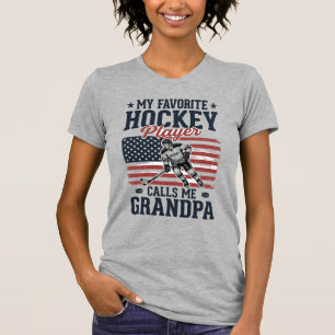 Lieblings-Hockeyspieler nennt mich Opa Vintage-Shi T-Shirt