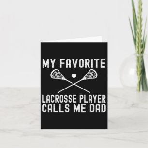 Lieblings-Lacrosse-Player ruft den Tag der Vater-V Karte
