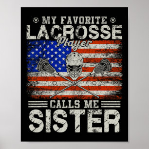 Lieblings-Lacrosse-Spieler nennt mich lustige Schw Poster