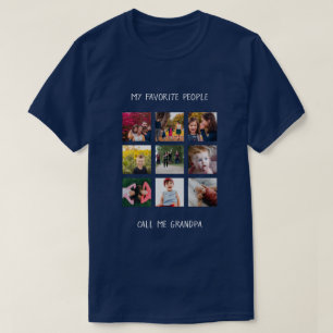 Lieblings-Leute nennen Grandpa-Vatertag Foto T-Shirt