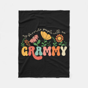 Lieblings-Leute nennen mich Grammy Mütter Tag Fleecedecke