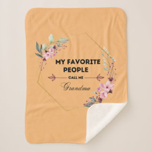 Lieblings-Leute nennen mich Oma-Decke Sherpadecke