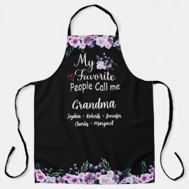 Lieblings-Leute nennen mich Oma | Name der Enkelki Schürze