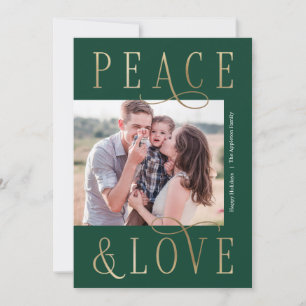 Lieblings Peace Editable Color Holiday Foto Card Feiertagskarte
